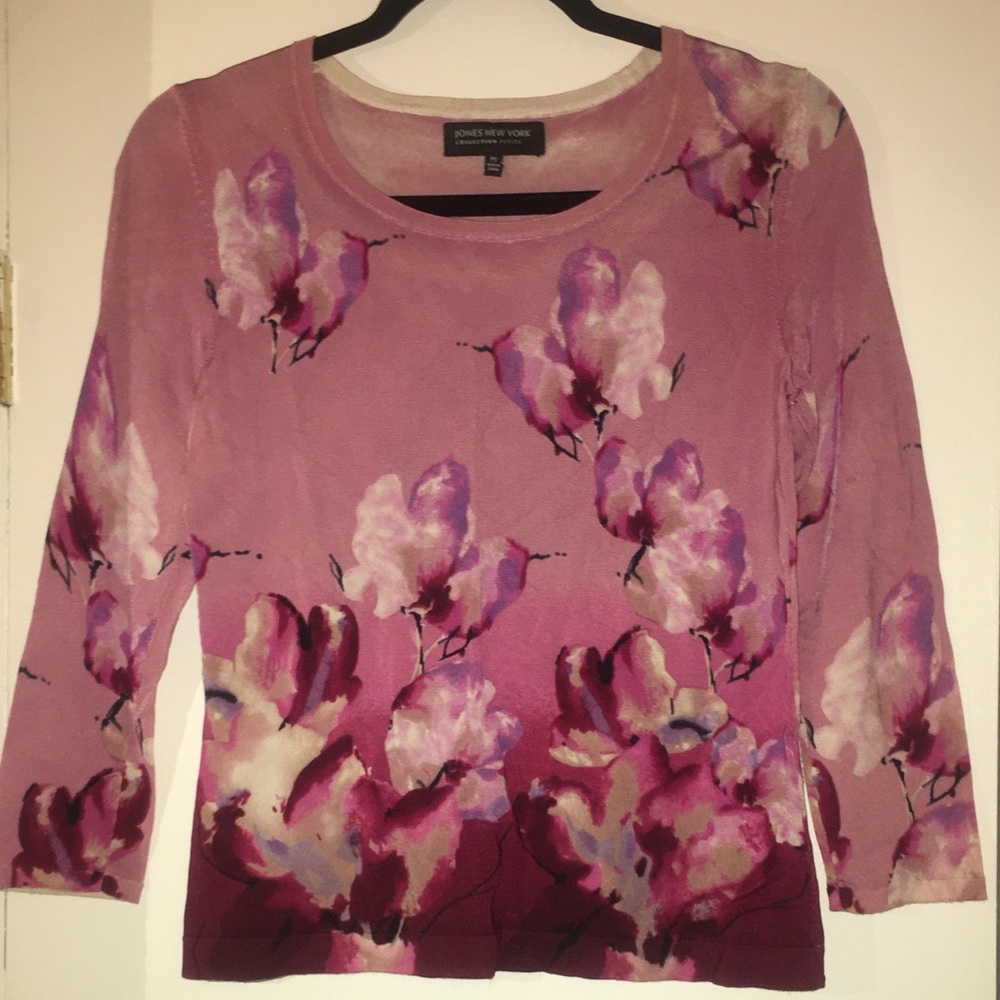 Jones New York Collection Petite Floral Size S
